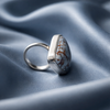 Anillo  Triangular de Larimar