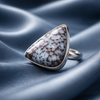 Anillo  Triangular de Larimar