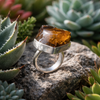 Anillo Asimétrico de Ámbar Original