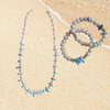 Collar de Perlas de Agua Dulce y Larimar